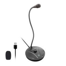 음소거 버튼이 있는 JOUNIVO USB 컴퓨터 마이크 플러그 앤 플레이 콘덴서 데스크탑 PC 노트북 Mac PS4 마이크 -360 구즈넥 디자인 -녹음 받아쓰기 Y, JV610P, 8) 610P