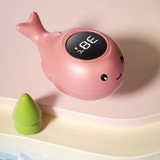 샤워온도계 욕조온도계 디지털 물고기 탕온계 탕온도계 귀여운 수온계 목욕 물온도계 방수, B