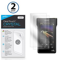 Sony NW-WM1A Screen Protector BoxWave [ClearTouch Crystal (2-Pack)] HD Film Skin - Shields from Scr, 1, Crystal Clear (2-Pack)