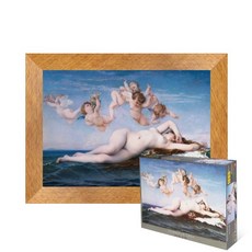 퍼즐피플 비너스탄생 1000피스 서양화 명화 직소퍼즐, 액자포함(우드골드), 1000p