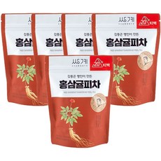 쌍계 홍삼귤피차 100T(20Tx5개), 5개