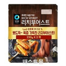 청정원 리치부어스트 오리지날, 230g, 8개