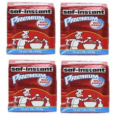 SAF 인스턴트 프리미엄 이스트 16온스(4팩) SAF Instant Premium Yeast 16 Oz (Pack of 4)