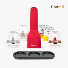 [FinaMill] 파이나밀 2세대 USB 전동그라인더 레드 심플세트, 단품, 단품