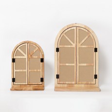 아치형 창문 액자 포스터 창문액자 M DHWOOD-WD, 단품