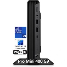 고성능 미니 슬림 컴퓨터 사무용 HP ProDesk 400 G9 비즈니스 데스크톱 12th Intel 12-Core i7-12700T 최대 4.7GHz 16GB DDR4 RA