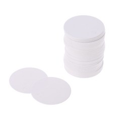 100pcs 블랭크 크래프트 종이 행태그 웨딩 파티 페이버 라벨 가격 기프트 카드 4cm, 하얀색