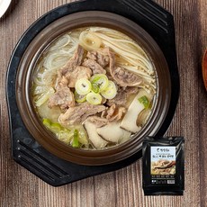 [한상궁] 뼈없는 갈비탕 1kg 보양식 밀키트 집들이 홈쇼핑 한끼 (냉동) 파우치형 + 기름종이 or 김자반(오리지널 새우멸치 호두아몬드) 랜덤발송, 1개