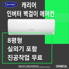 캐리어벽걸이에어컨 인버터 8평형 [서울 인천 경기 천안 아산 청주 대전 세종만 가능] 설치비 지역배송비 별도 오늘에어컨, CSF-A082CS
