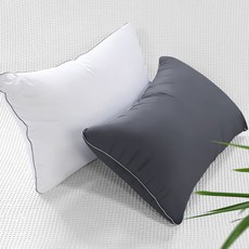 쉬즈홈 DTP 세미마이크로 베개 커버, 버니핑크 침구 11 네모라인 국내생산 먼지없는 마이크로 항균 베개커버 2개 6Color