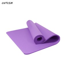두꺼운 충격 흡수 줄넘기 운동 미끄럼 방지 피트니스 요가 댄스 매트 가정용 요가 무음 매트 매트 넓이, 보라색 185 90 15mm, 자주색