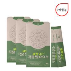 저분자 곡물발효 효소 3BOX 3개월분 -발효효소 곡물효소 소화효소 소화효소제 아밀라아제 리파아제 추천 효과 효능 20대 30대 40대 50대 60대 남성 여성, 90g, 3개