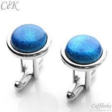 커프스단추아쿠아마린