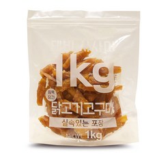 테비사사미 닭고기고구마 1kg 강아지 간식 대용량 1kg, 1개 - 테비사사미