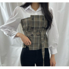 뷔스티에블라우스