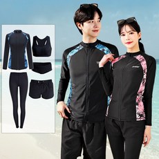 서프라이더 남녀 상하의 5종 풀세트 프린팅 집업 래쉬가드 빅사이즈 /SURFRIDER