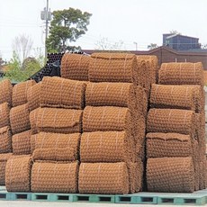 야자매트 폭0.8m 길이10m 두께35T 코코넛매트 야자수매트 등산로 야외매트 친환경네트 산책로 보행매트