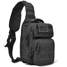 REEBOW GEAR 밀리터리 전술 슬링 백팩 어깨 숄더 블랙