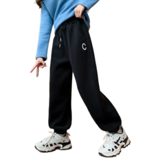 도오빠 핫벨리 주니어 기모 바지 밴딩 조거 팬츠 배기핏 따뜻한 트레이닝복 겨울 여아 어린이 ~170