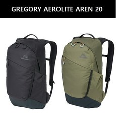 그레고리 백팩 AREN 아렌20 AL ZOOM BLACKKHAKI HQ439016, ZOOM BLACK