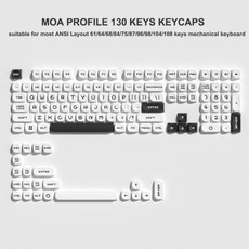 키보드 키캡 포인트 체리 커스텀 134 키 MOA 프로파일 블랙 산호 바다 PBT 서브 캡 61 87/104 Cherry MX 게이밍 기계식 키보드용