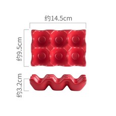 주방 계란 격자 랙 세라믹 식기 트레이, 6.see photo, 1개