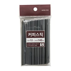 (15 세트) 민광 커피스틱12cm S 140개입 커피막대 커피빨대, 15개