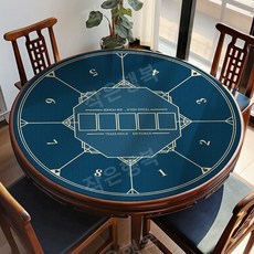 포커 원형 매트 특수 카지노 홀덤 테이블 보드 게임 바카라, 30.블루 (100X100)