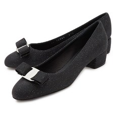 페라가모 바라 보우 VARA1 3CM NERO 0733804 여자 펌프스