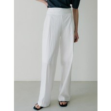 아워코모스 comos 867 waist shirring pants white