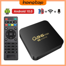 TV미러링 스마트 셋톱박스 HONGTOP WIFI 4K Q96 MAX 245G 안드로이드 100 미디어 플레이어 쿼드 코어, 2)European Standard  TV BOX - 4k동영상디스크굽는방법