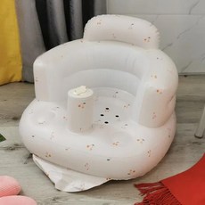 유아용 샤이닝 베이비 팽창식 소파 어린이 퍼프 휴대용 목욕 의자 PVC 다기능 시트 앉기 연습, 15 ST937, 1개