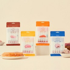  프로젝트21 고양이 강아지 츄르 리얼스틱 맛별 3팩씩 4종 60스틱 세트, 연어12팩 