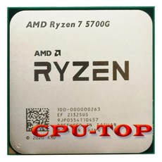 AMD Ryzen 7 5700G R7 3.8GHz 8 코어 16 스레드 65W CPU 프로세서 L3 16M 100 000000263 소켓 AM4, 한개옵션0 - 5700g