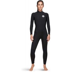 Rip Curl Women 's Dawn Patrol 3/2 Back Zip Fullsuit Wetsuit, 단일옵션
