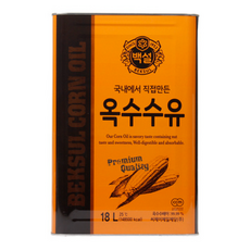 백설 옥수수유, 35개, 18L
