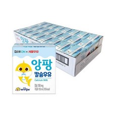 집으로ON 우리집 집으로ON 핑크퐁 아기상어 앙팡 칼슘우유 150mlx24개입, 1개, 150ml