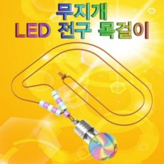 무지개 LED 전구 목걸이 만들기(5인용), 단일품목