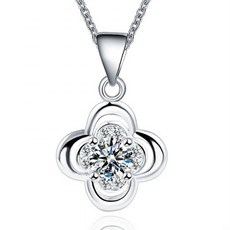 화이트골드팬던트