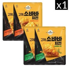 CJ 비비고 고메 소바바치킨 소이허니 순살 375G 2개 + 봉 300G 2개, 1세트