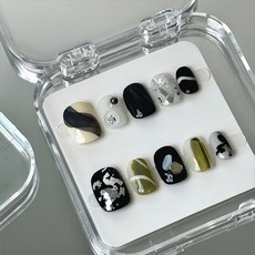로딩 숏 네일팁 붙이는 네일팁 15타입x10p, M, 1개, 05타입(10p)