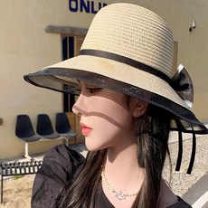 러블리 비치 모자 여행모자 챙넓은모자 챙모자 여성여름모자 여름벙거지