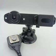벽면 무전기 차량용 거치대 충전 홀더 브래킷 흡착식 받침대, 검정색 1.7cm 단일 후면 클립 브래킷