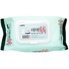 베베톡톡 물티슈 80매 (캡형), 1개