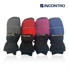 방수 인콘트로 방한 시크릿스키장갑 겨울장갑 수납 벙어리장갑 스키 헤스트라, 곤색_M