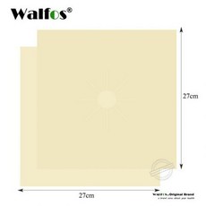 [해외] 2PCSLOT REUSABLE GAS RANGE STOVETOP BURNER PROTECTOR LINER COVER FOR CLEANING KITCHEN TOOLS, WALFOS Beige