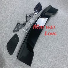 닛산 350Z 370Z Z33 Z34 R34 R35 ABS 플라스틱 소재 미도색 컬러 리어 루프 GT 스포일러 윙 트렁크 립 부트, [03] ABS bright black, 1개