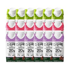 빙그레 더단백 드링크 250ml 3종 18개(초코x6 +딸기x6 +멜론x6)