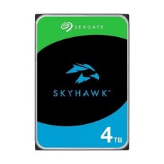 Seagate Skyhawk ST4000VX016 4TB 하드 드라이브 - 3.5인치 내장 SATA(SATA/600) 기존 자기 녹화(CMR) 방식 네트워크 비디오 레코더 카메라 - st4000vx016