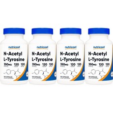 뉴트리코스트 N 아세틸 엘 티로신 350mg, 120정, 4개